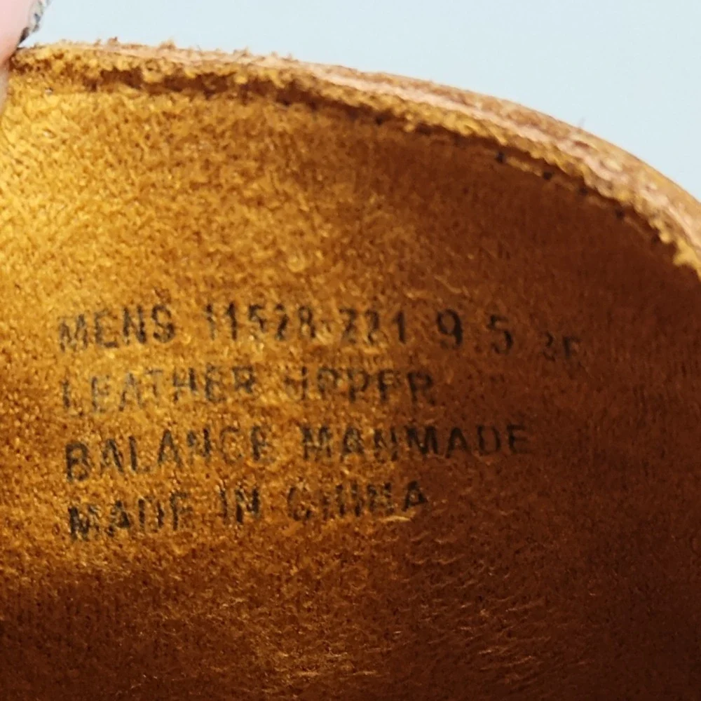 Florsheim Oxford Shoes Mens US 9.5EEE Brown Leather Cap Toe Memory Foam Lace Up